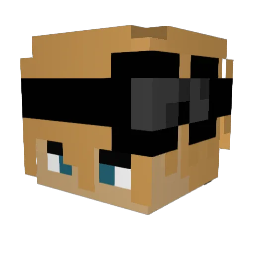 ItzEppe Minecraft avatar head, 3D render