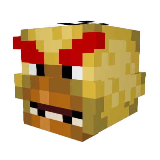 ItzEros Minecraft avatar head, 3D render