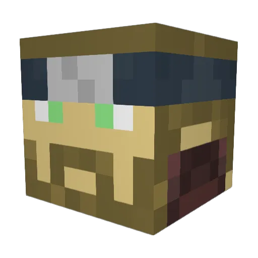 ItzEzy Minecraft avatar head, 3D render