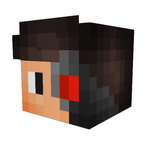ItzF0RCEPvp Minecraft avatar head, 3D render