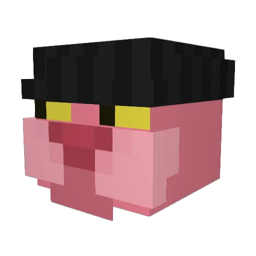 ItzFIREBALL Minecraft avatar head, 3D render