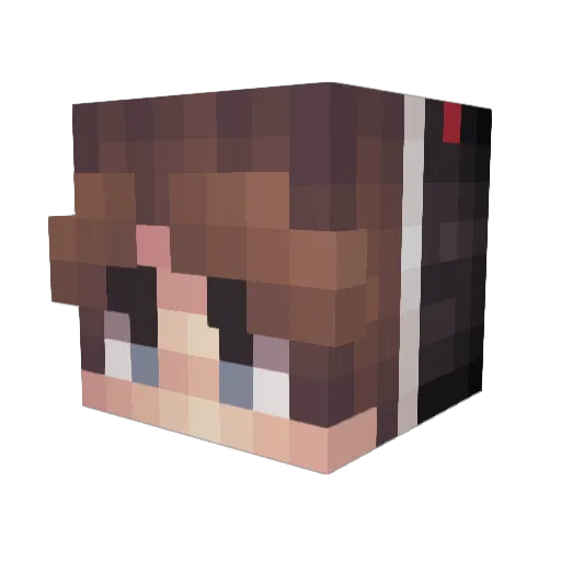 ItzFallout Minecraft avatar head, 3D render