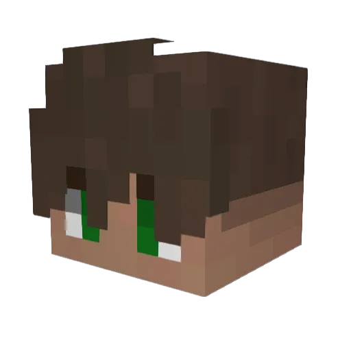 ItzFasi Minecraft avatar head, 3D render