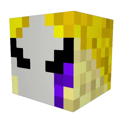 ItzFeelgood Minecraft avatar head, 3D render