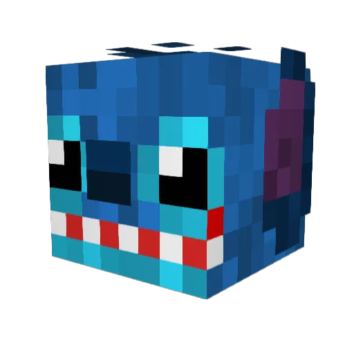 ItzFine Minecraft avatar head, 3D render