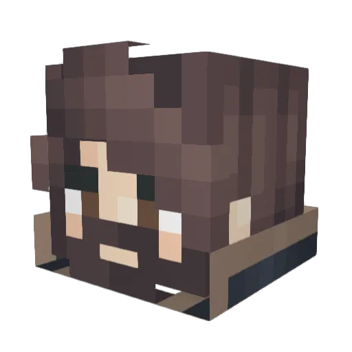 ItzFlameGG Minecraft avatar head, 3D render