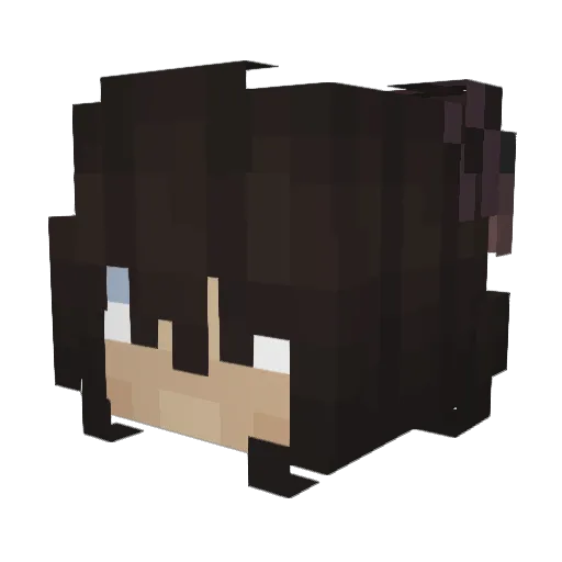 ItzFlibat Minecraft avatar head, 3D render