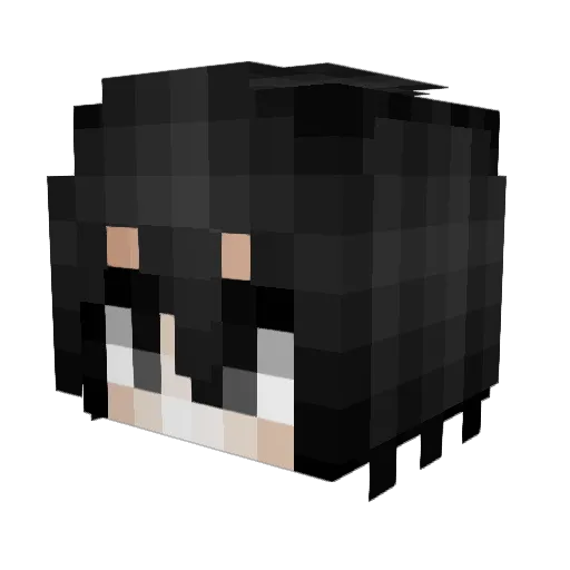ItzFlxvio Minecraft avatar head, 3D render