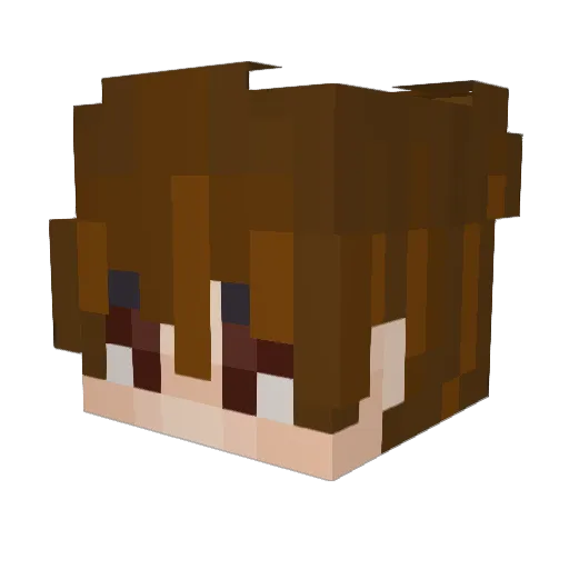 ItzFoxYT Minecraft avatar head, 3D render