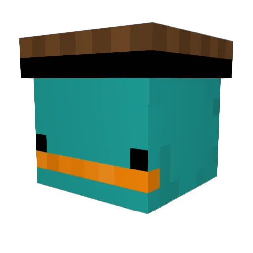 ItzFr Minecraft avatar head, 3D render