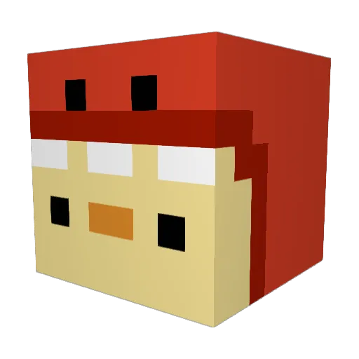 ItzFrqst Minecraft avatar head, 3D render