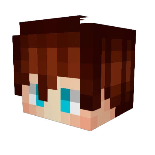 ItzGaru_ Minecraft avatar head, 3D render