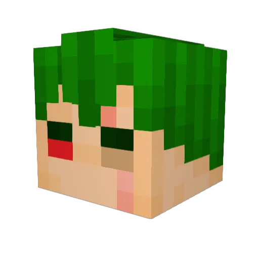 ItzGen0 Minecraft avatar head, 3D render