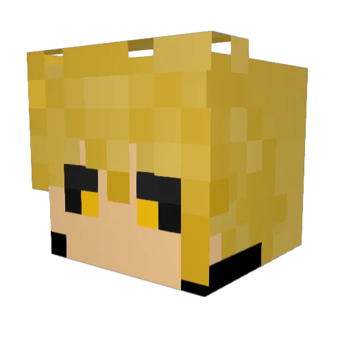 ItzGenosYT Minecraft avatar head, 3D render