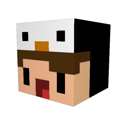 ItzGergo Minecraft avatar head, 3D render