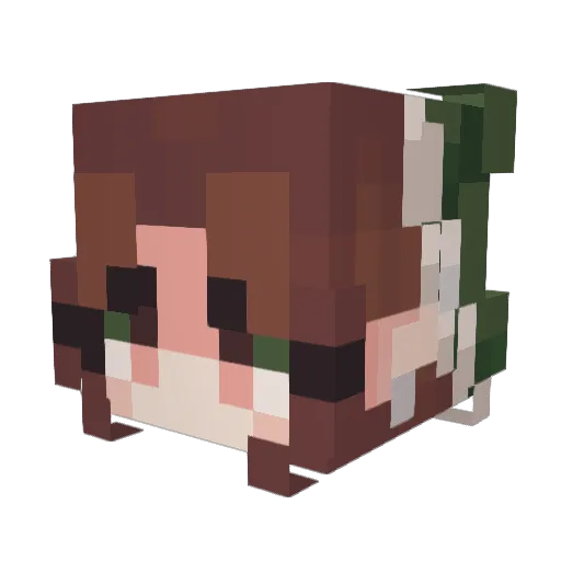 ItzGhastly Minecraft avatar head, 3D render