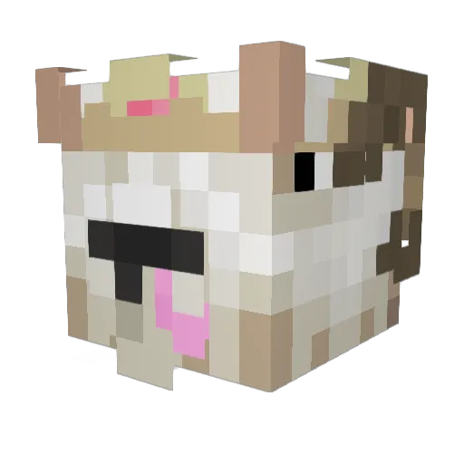 ItzGoatPrincess Minecraft avatar head, 3D render