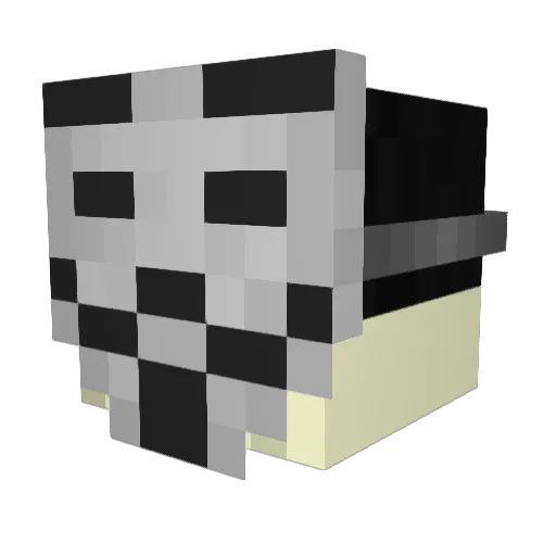 ItzHacker_PvP Minecraft avatar head, 3D render