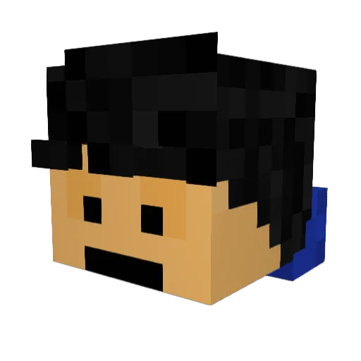 ItzHanz Minecraft avatar head, 3D render