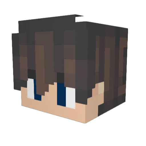 ItzHawk123 Minecraft avatar head, 3D render