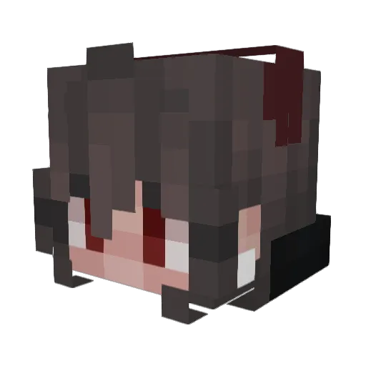 ItzHayley Minecraft avatar head, 3D render