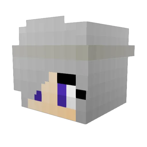 ItzHeera Minecraft avatar head, 3D render