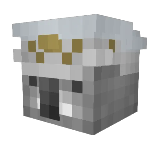 ItzHi Minecraft avatar head, 3D render