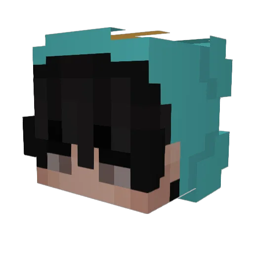 ItzHoangEm Minecraft avatar head, 3D render