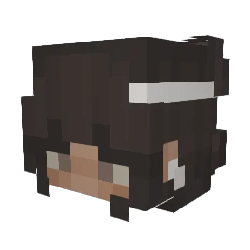 ItzInaya Minecraft avatar head, 3D render
