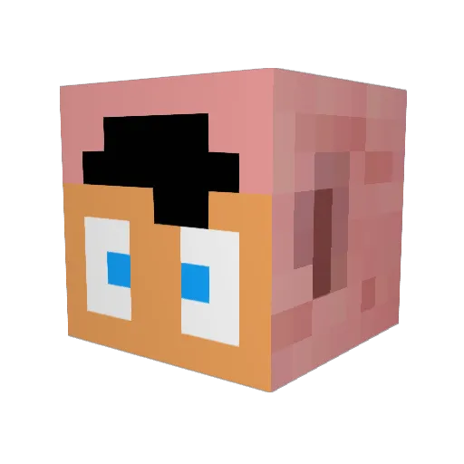 ItzInfinitexD101 Minecraft avatar head, 3D render