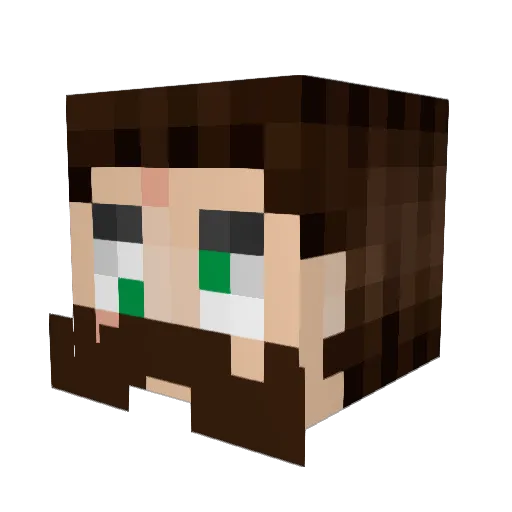 ItzJag Minecraft avatar head, 3D render