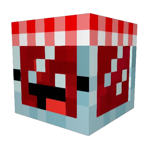ItzJam_Jam Minecraft avatar head, 3D render