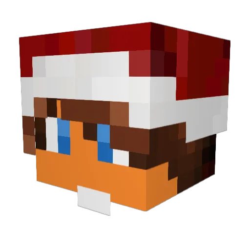 ItzJeffPvP Minecraft avatar head, 3D render