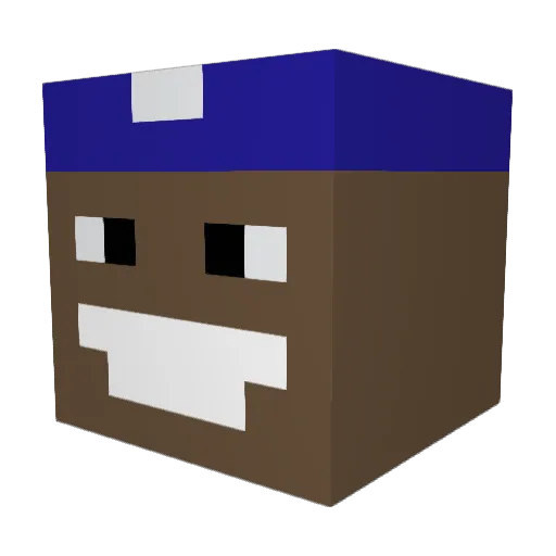 ItzJimbo69 Minecraft avatar head, 3D render