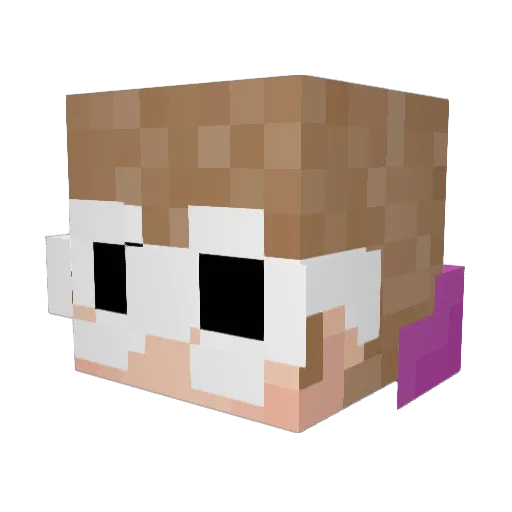 ItzJosh12 Minecraft avatar head, 3D render