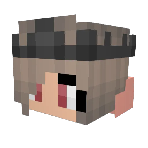 ItzJuli4000 Minecraft avatar head, 3D render