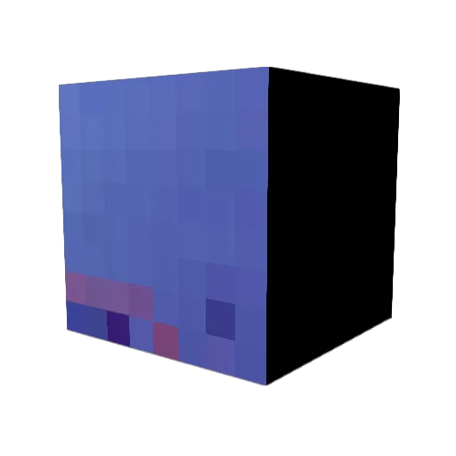 ItzJustBow Minecraft avatar head, 3D render