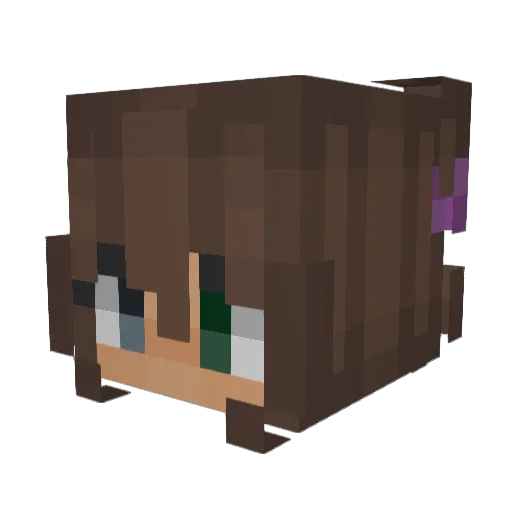 ItzJustMell_ Minecraft avatar head, 3D render