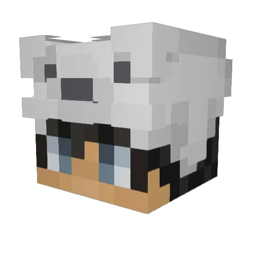 ItzJustOzzy Minecraft avatar head, 3D render