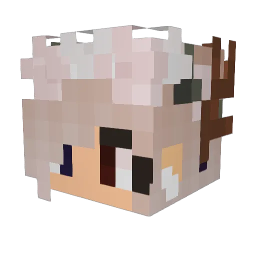 ItzJust_Mandy Minecraft avatar head, 3D render