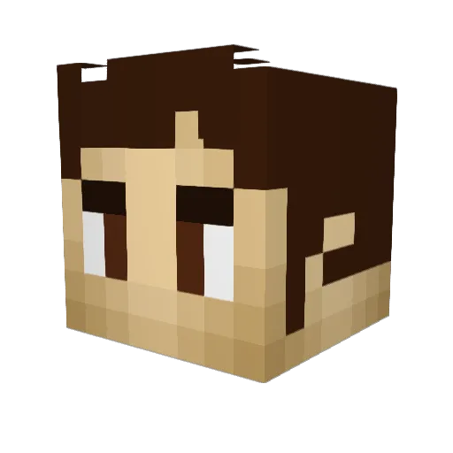 ItzJxrdii Minecraft avatar head, 3D render