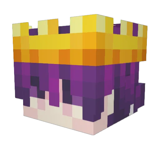 ItzJynx Minecraft avatar head, 3D render