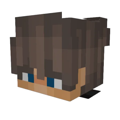 ItzKAGS Minecraft avatar head, 3D render