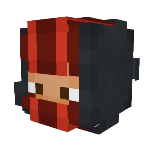 ItzKaii_010 Minecraft avatar head, 3D render