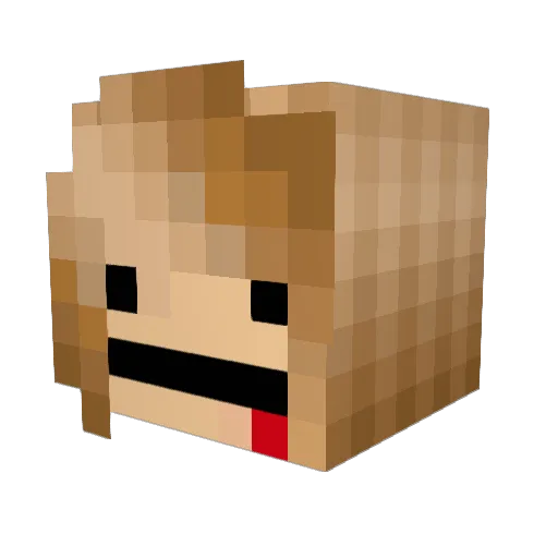 ItzKatieKat Minecraft avatar head, 3D render