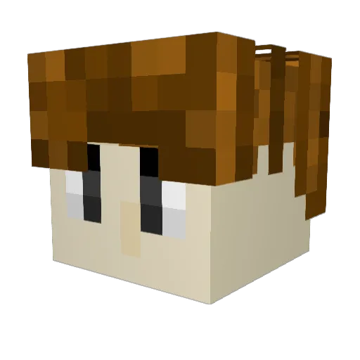 ItzKenzieBruv Minecraft avatar head, 3D render