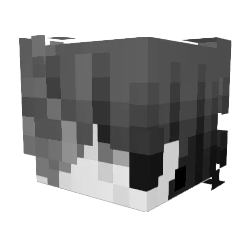 ItzKezy Minecraft avatar head, 3D render