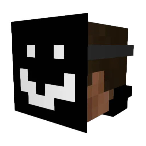ItzKini Minecraft avatar head, 3D render