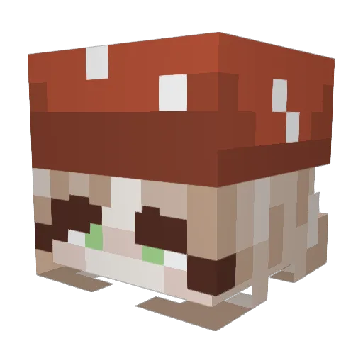 ItzKinoko Minecraft avatar head, 3D render