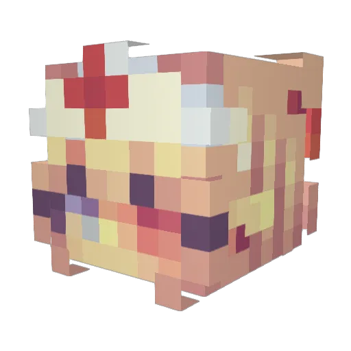 ItzKud Minecraft avatar head, 3D render